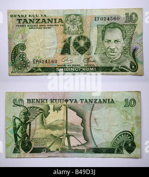 Tanzania banconota Foto Stock