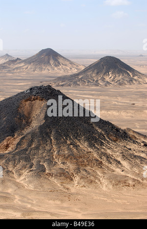 Nero deserto Egitto Foto Stock