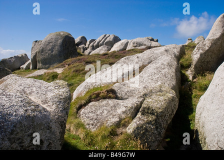 Rocce sulla testa di Peninnis, St Mary, Isole Scilly Foto Stock