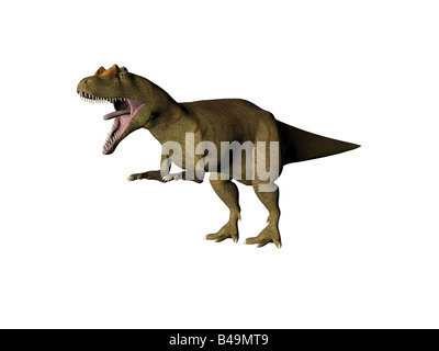 Una illustrazione del dinosauro Tirannosauro Rex Foto Stock