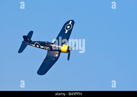 Royal Navy KD345 F4U Corsair display aeromobili al Goodwood Sussex Regno Unito Gran Bretagna Inghilterra Regno Unito 2008 Foto Stock