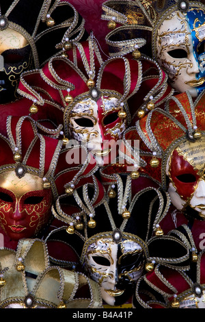 Maschere veneziane Foto Stock