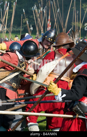 Il Nodo sigillato battaglia rievocazione Foto Stock