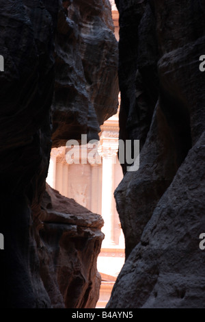 Al-Siq, Petra, Giordania Foto Stock