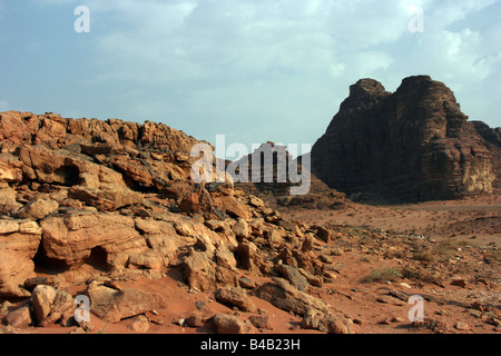 Il Wadi Rum, Giordania Foto Stock