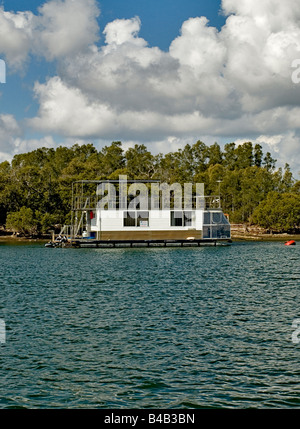 Houseboat Port Stephens Nuovo Galles del Sud Australia Foto Stock