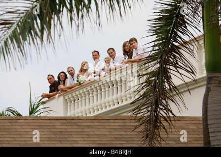 Nozze tropicali al Dreams Resort in Punta Cana Repubblica Dominicana Foto Stock