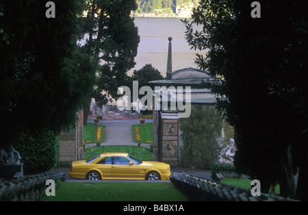 Auto Bentley Continental T Commissione personale, Lusso ca. s, giallo, modello anno 2001-, gelb, vista laterale in piedi, difesa, Foto Stock