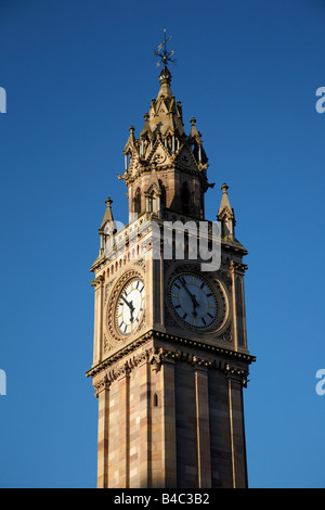 L'Albert Memorial Clock Belfast City Centre Irlanda del Nord Regno Unito Foto Stock