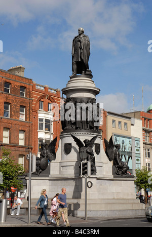 L'O'Connell monumento in O'Connell street Dublino Irlanda Foto Stock