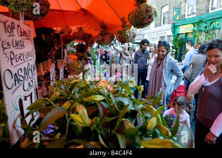 Colombia Rd il mercato dei fiori Foto Stock