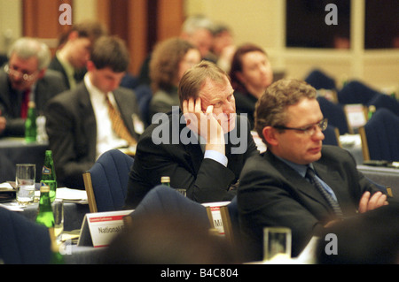 Gli ospiti di una conferenza sull'economia a Varsavia, Polonia Foto Stock