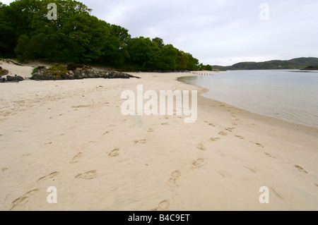 Il silver sands di Morar, Scozia Foto Stock