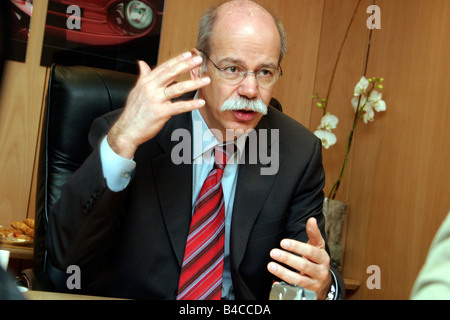 Auto, il dott. Dieter Zetsche, scheda, presidente della Daimler Chrysler, Chrysler Group Chief, Chief Executive Officer (CEO) e Presidente Chrysl Foto Stock