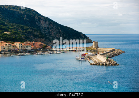 Marciana Marina, Isola d'Elba, Livorno, Italia. Foto Stock