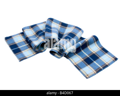 Blue scots plaid inverno sciarpa Foto Stock