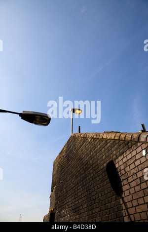 Il degrado urbano wasteland zona svantaggiata città tetro Foto Stock