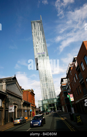 Agosto 2008 - Beetham Tower conosciuto anche come Hilton hotel Manchester Inghilterra England Regno Unito Foto Stock