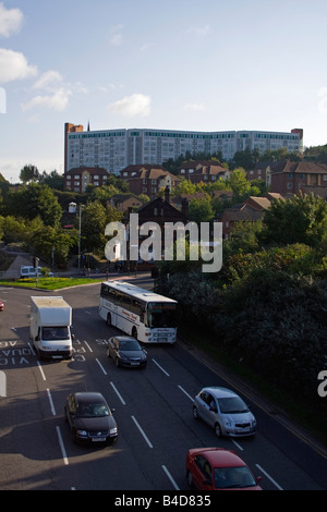 Blocco di appartamenti sheffield Foto Stock