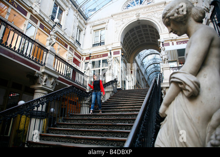 Luglio 2008 - Passaggio Pommeraye shopping arcade dal xix secolo Nantes Bretagna Francia Foto Stock