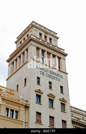 Il banco espanol di Barcellona, Spagna Foto Stock