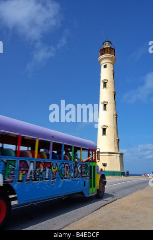 West Indies West Indies Aruba Faro California partito Bus Cruiser Foto Stock