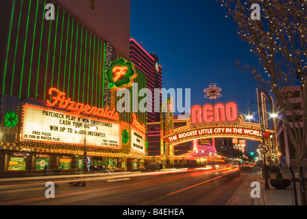 Famosa insegna al neon in Reno Nevada USA Foto Stock