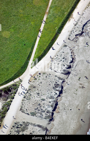 Al di sopra dell'antenna Crissy Field San Francisco CA Golden Gate National Recreation Area Foto Stock
