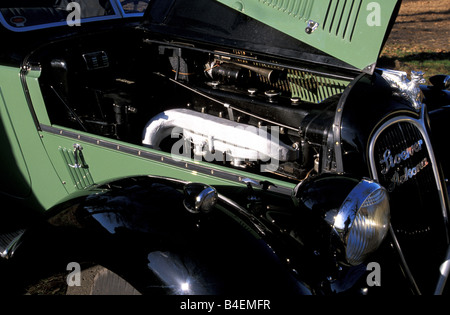 Auto, Arkona Stoewer, circa anno modello 1939-1945, auto d'epoca, trenta anni trenta, quaranta, fourties, verde-nero, convertibili, en Foto Stock