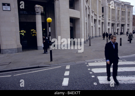 Scena di strada su Ludgate Hill a Londra. Foto Stock