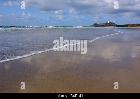 Godrevy Lighthouse, Cornwall Foto Stock