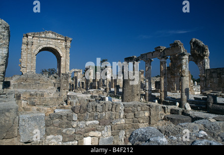 La necropoli vicino ippodromo, pneumatico, Libano Foto Stock