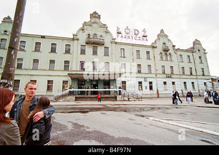 Il Lodz Fabryczna stazione ferroviaria, a Lodz, Polonia Foto Stock