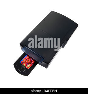 Un film scanner lucidi slitta trasparenza dia diapositive scansione foto digitale digitalizzazione bureau desk top desktop Foto Stock