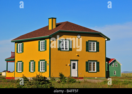 Case tipiche di le Havre Aubert Iles de la Madeleine Foto Stock