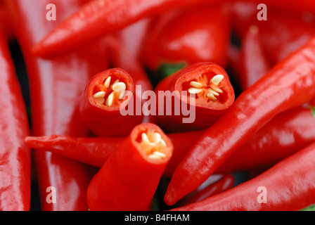 Peperoni rossi Foto Stock