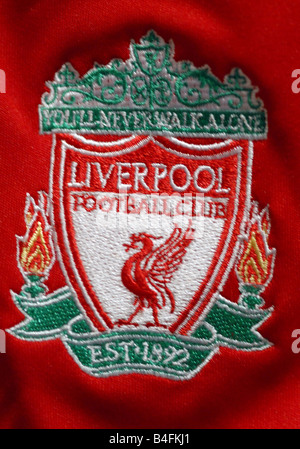 F.C Liverpool Football Club Cresta di badge Foto Stock