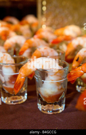 Cocktail di gamberetti antipasto Foto Stock