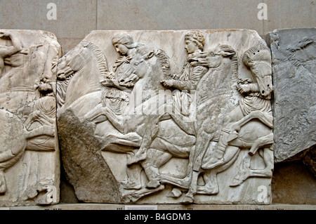Marmi di Elgin, marmi del Partenone, sculture del Partenone, ,scultore Phidias, Acropoli di Atene, 5th secolo a.C., Athena Grecia, British Museum, Foto Stock