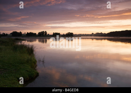 Alba Visualizza, Sywell serbatoio, Sywell, Northamptonshire, England, Regno Unito Foto Stock