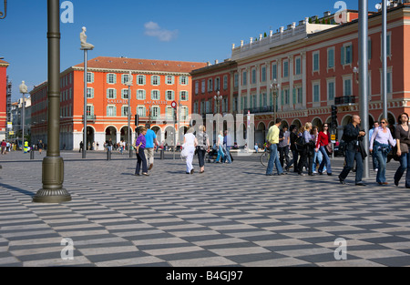 Gallerie Lafayette, Place Massena, Nizza Foto Stock