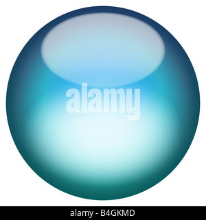 3d di un ambito isolato su bianco per i pulsanti o le icone cercare più colori nel mio portafoglio Foto Stock