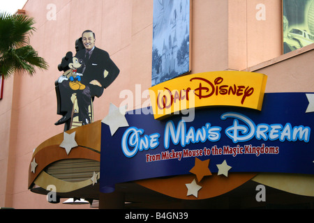 Un uomo di sogno del Walt Disney Studios di Hollywood Foto Stock