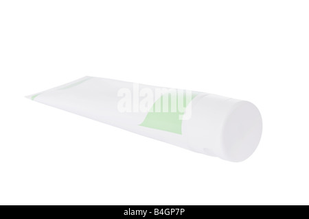 Tubo di unguento isolato su uno sfondo bianco Foto Stock