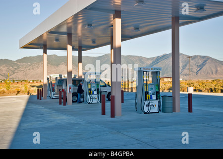 Biocarburanti alla stazione di servizio. Foto Stock