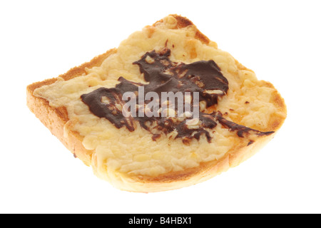 Formaggio e mostarda francese su pane tostato Foto Stock