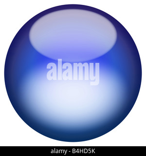 3d di un ambito isolato su bianco per i pulsanti o le icone cercare più colori nel mio portafoglio Foto Stock