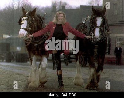 Claire re attrice che stelle in Emmerdale Farm Foto Stock