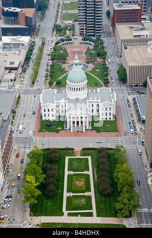 Vista dalla cima del Gateway Arch Foto Stock