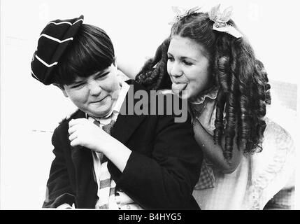 TV Progs appena William starring Bonnie Langford attrice cantante come viola Elizabeth Adrian Dannatt come William Settembre 1978 Foto Stock